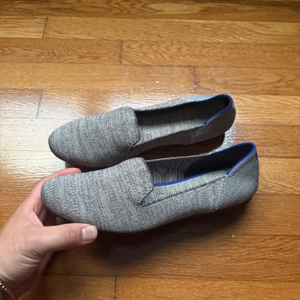 Womens Grey Rothy’s Flats Shoes
